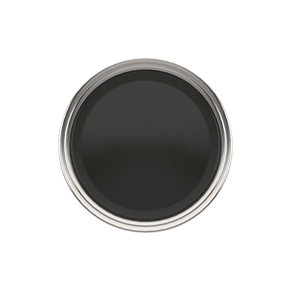 Anberlin Round Two Tone Cabinet Knob Matte Black - Polished Nickel, , large image number 1
