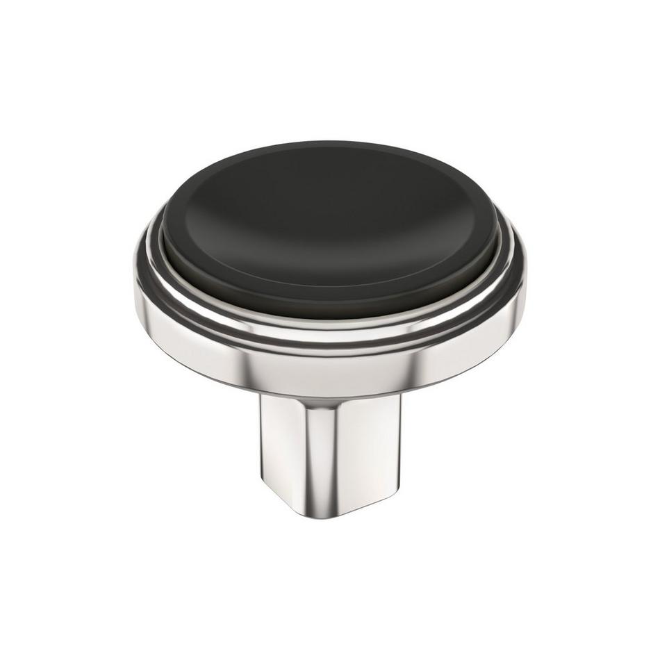 Anberlin Round Two Tone Cabinet Knob Matte Black, , large image number 4