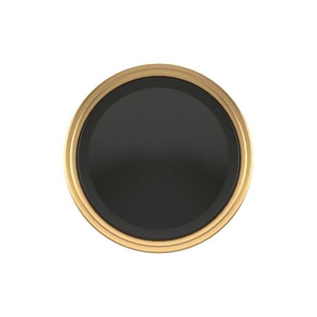 Anberlin Round Two Tone Cabinet Knob Matte Black