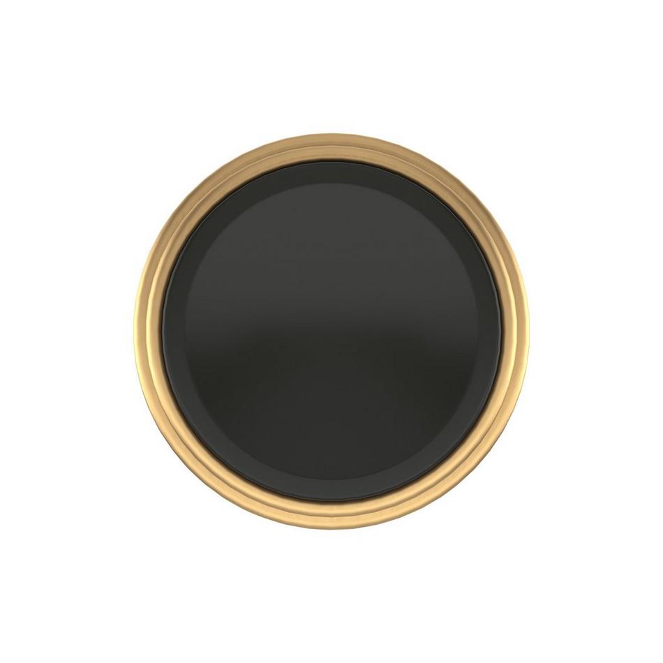 Anberlin Round Two Tone Cabinet Knob Matte Black - Champagne Bronze, , large image number 1