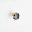 Anberlin Round Two Tone Cabinet Knob Matte Black - Champagne Bronze, , large image number 5
