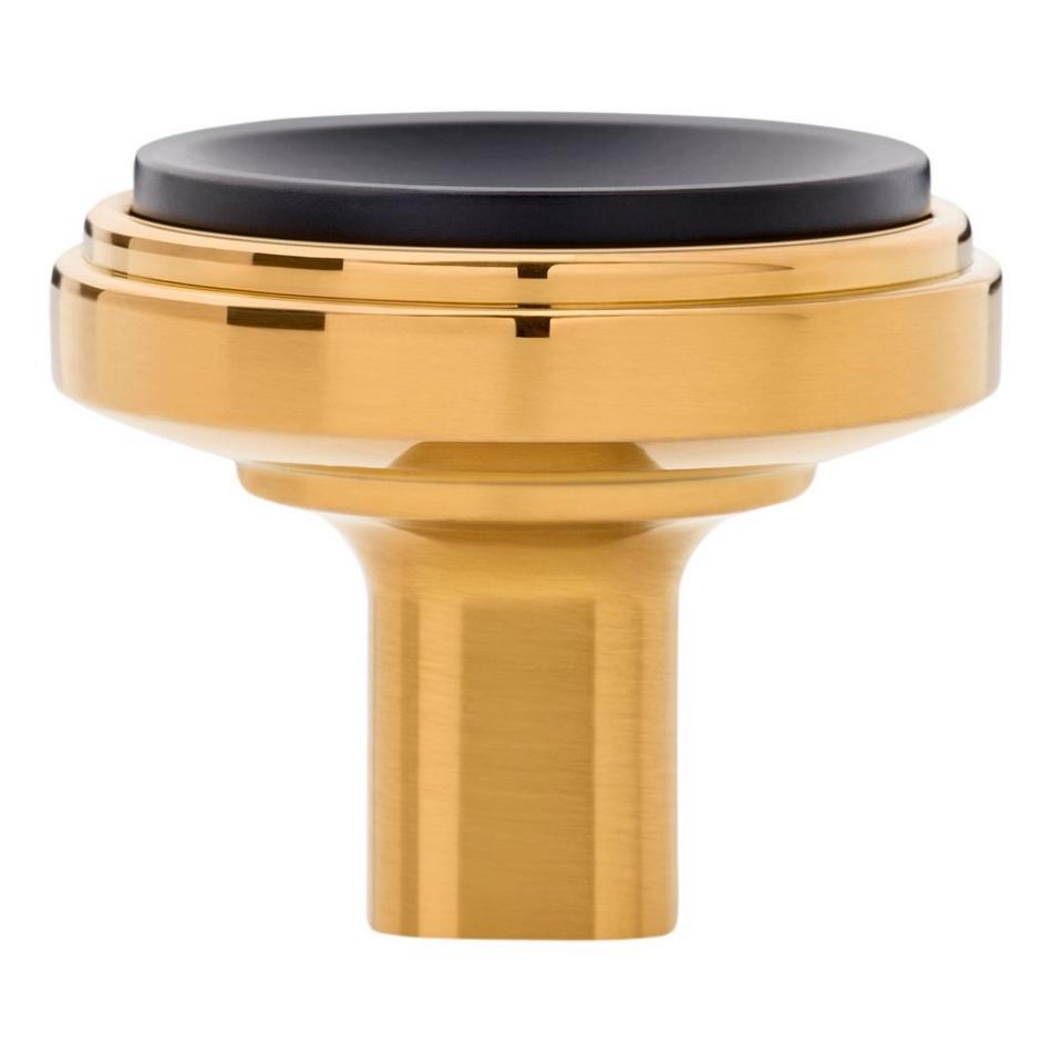 Anberlin Round Two Tone Cabinet Knob Matte Black, , large image number 6