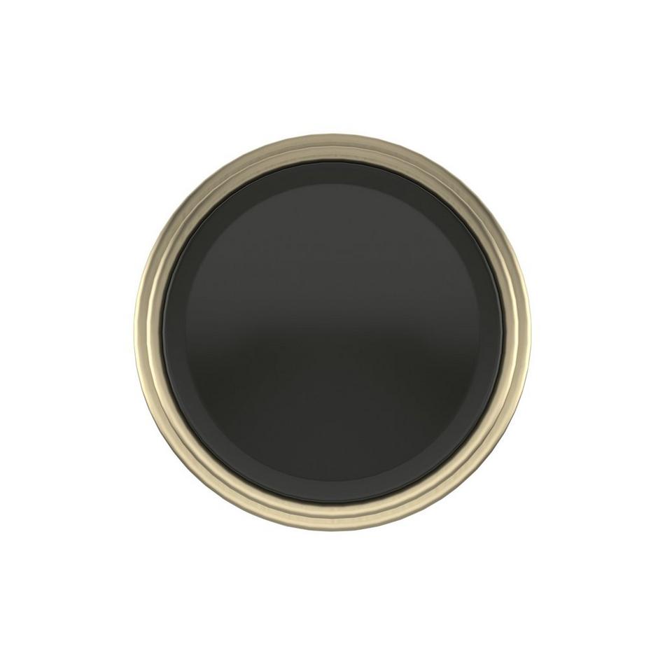 Anberlin Round Two Tone Cabinet Knob Matte Black - Golden Champagne, , large image number 1