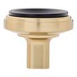 Anberlin Round Two Tone Cabinet Knob Matte Black - Golden Champagne, , large image number 2
