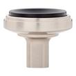 Anberlin Round Two Tone Cabinet Knob Matte Black - Satin Nickel, , large image number 2