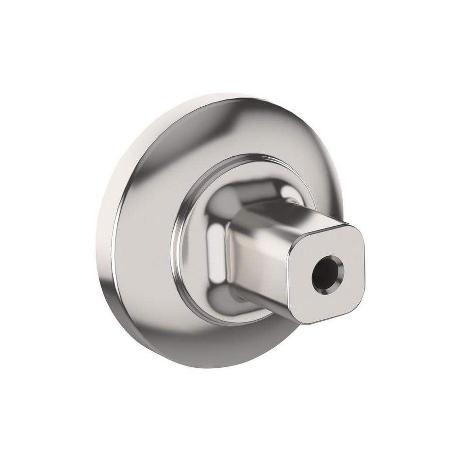 Anberlin Round Two Tone Cabinet Knob Matte White - Polished Nickel, , large image number 2