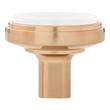 Anberlin Round Two Tone Cabinet Knob Matte White - Champagne Bronze, , large image number 2