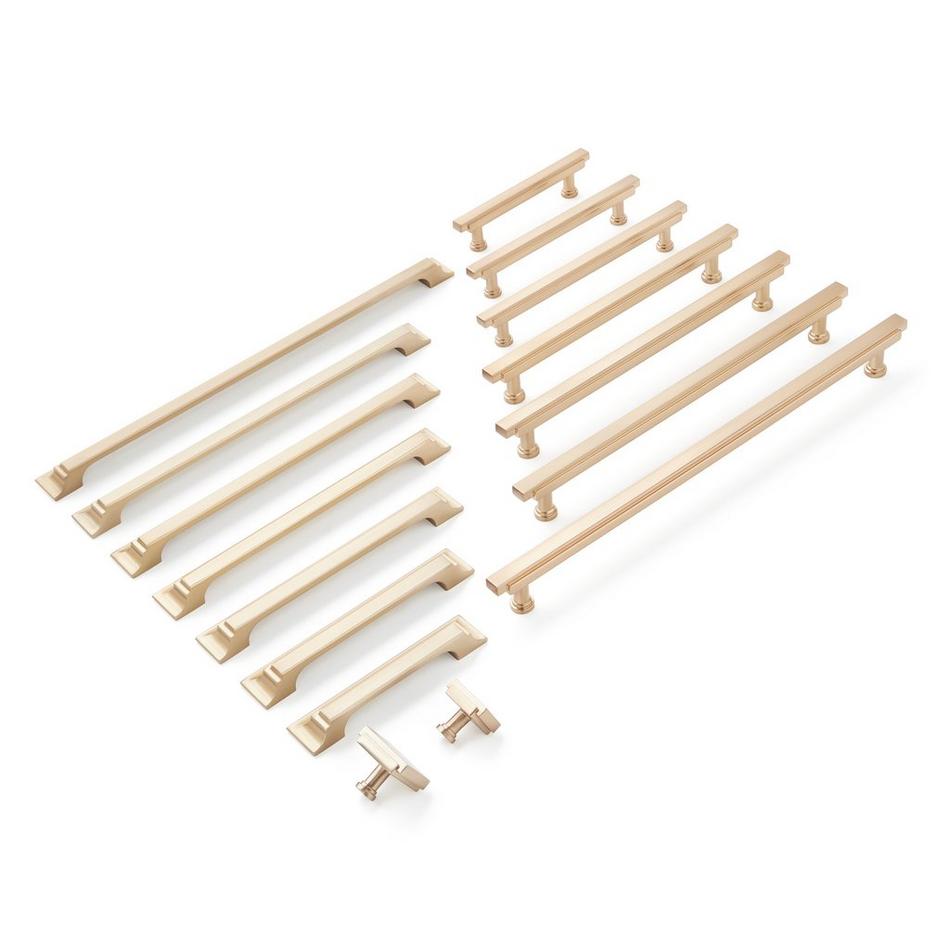 8-13/16" Gilderoy Oversized Cup Pull - Champagne Bronze, , large image number 1