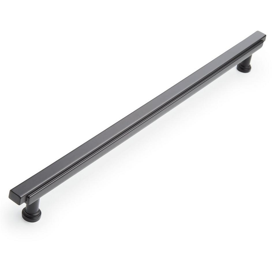 12-5/8" Gilderoy Oversized Cabinet Bar Pull - Matte Black, , large image number 0