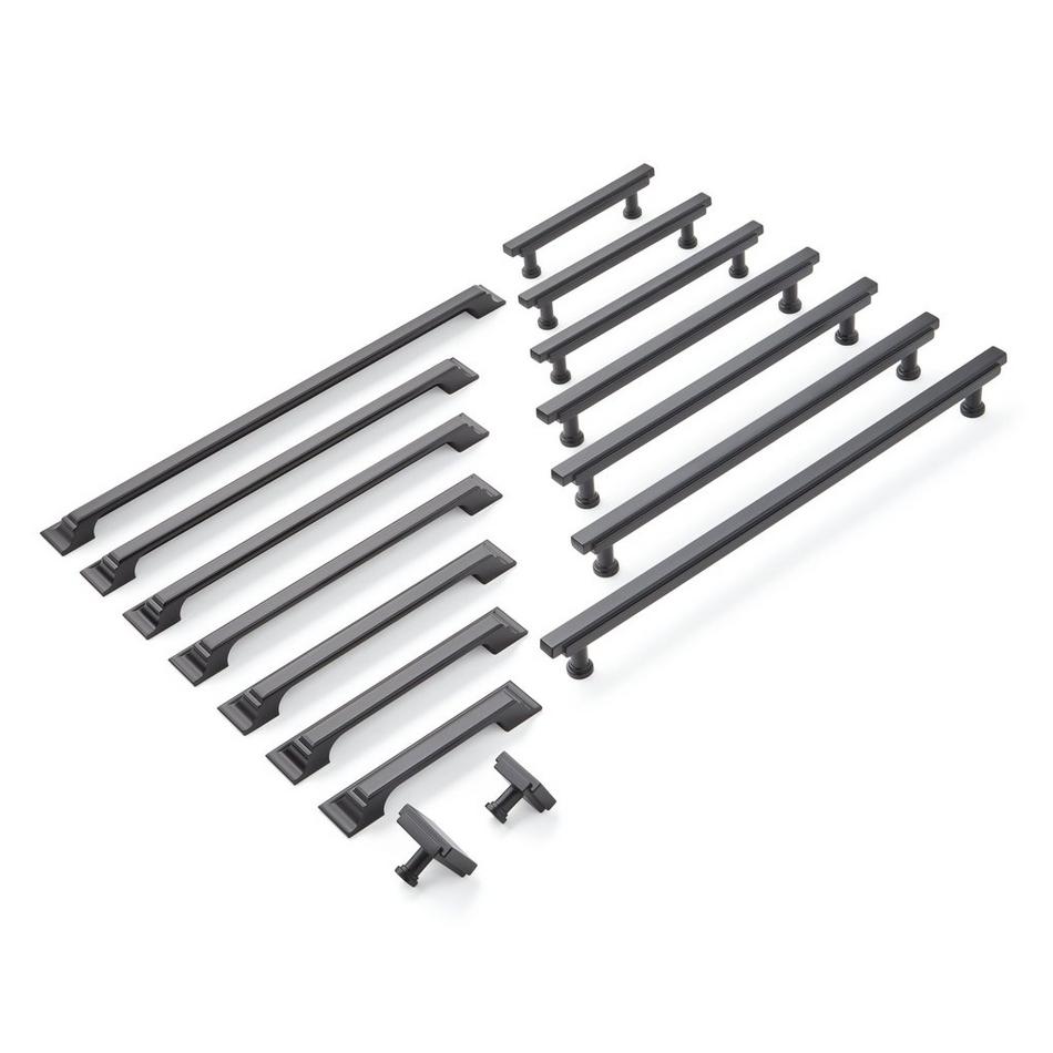 7-9/16" Gilderoy Cabinet Bar Pull - Matte Black, , large image number 1