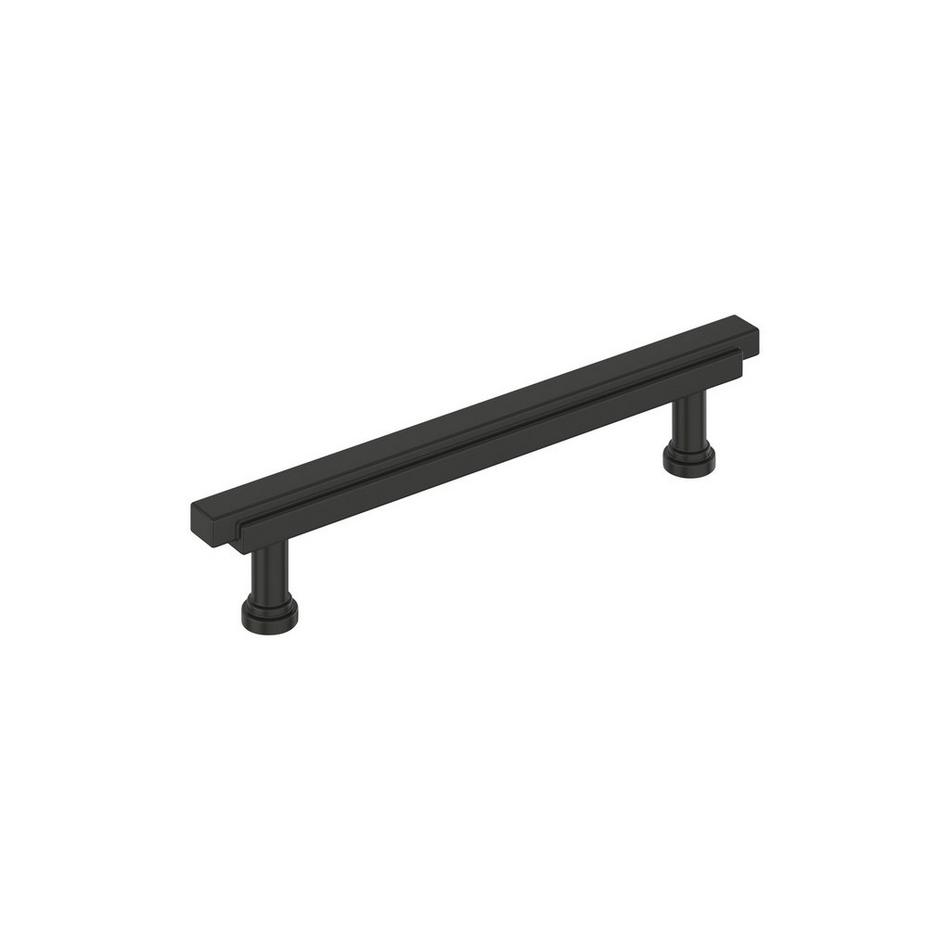 5-1/16" Gilderoy Cabinet Bar Pull - Matte Black, , large image number 0