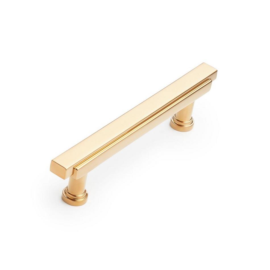3-3/4" Gilderoy Cabinet Bar Pull - Brushed Gold, , large image number 0