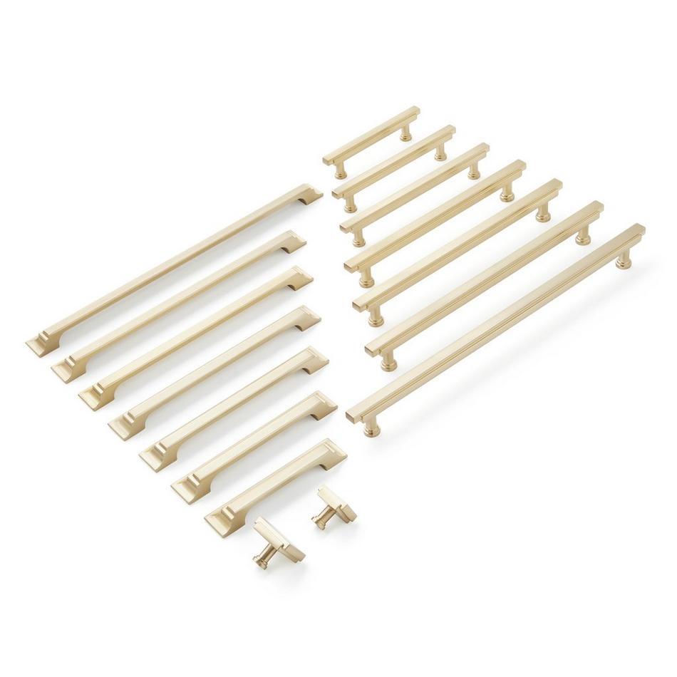 3-3/4" Gilderoy Cabinet Bar Pull - Golden Champagne, , large image number 1