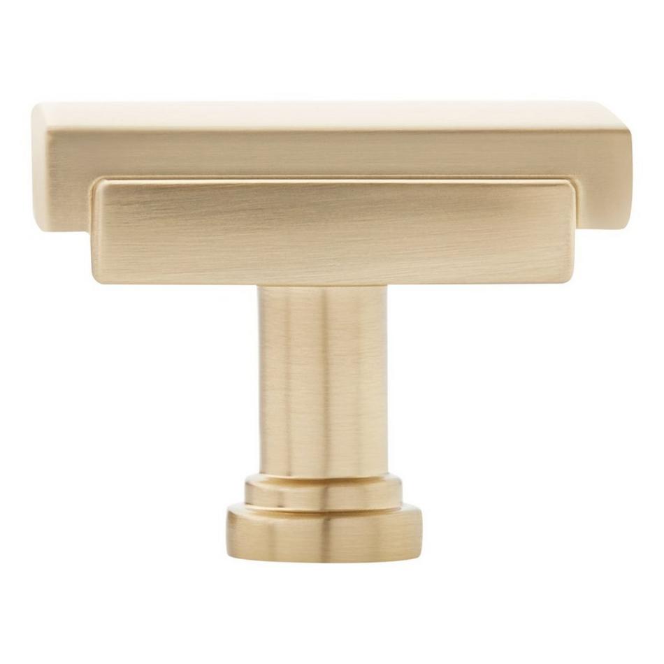 1-9/16" Gilderoy Rectangle Cabinet Knob - Golden Champagne, , large image number 2