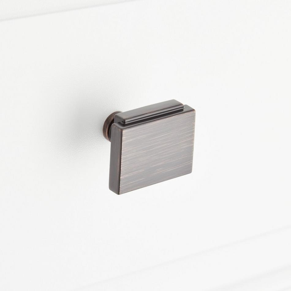 1-9/16" Gilderoy Rectangle Cabinet Knob - Oil Rubbed Bronze, , large image number 3