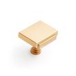 1-1/4" Gilderoy Rectangle Cabinet Knob - Brushed Gold, , large image number 0
