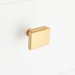 1-1/4" Gilderoy Rectangle Cabinet Knob - Brushed Gold, , large image number 3