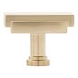 1-1/4" Gilderoy Rectangle Cabinet Knob - Golden Champagne, , large image number 2