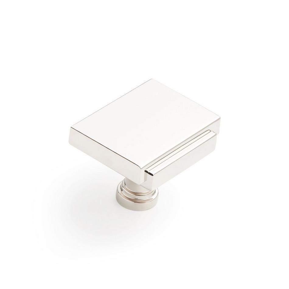 1-1/4" Gilderoy Rectangle Cabinet Knob - Polished Nickel, , large image number 0