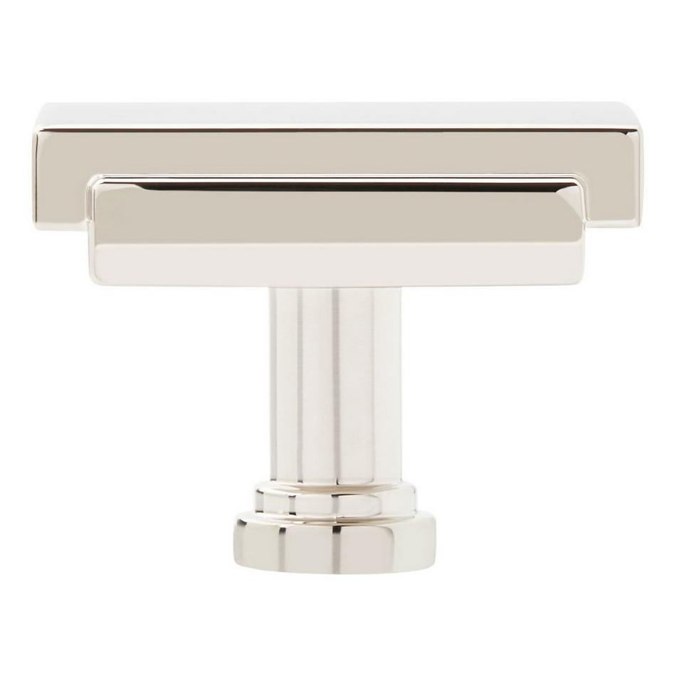 1-1/4" Gilderoy Rectangle Cabinet Knob - Polished Nickel, , large image number 2