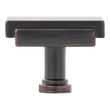 1-1/4" Gilderoy Rectangle Cabinet Knob - Oil Rubbed Bronze, , large image number 2