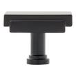 1-1/4" Gilderoy Rectangle Cabinet Knob - Matte Black, , large image number 2