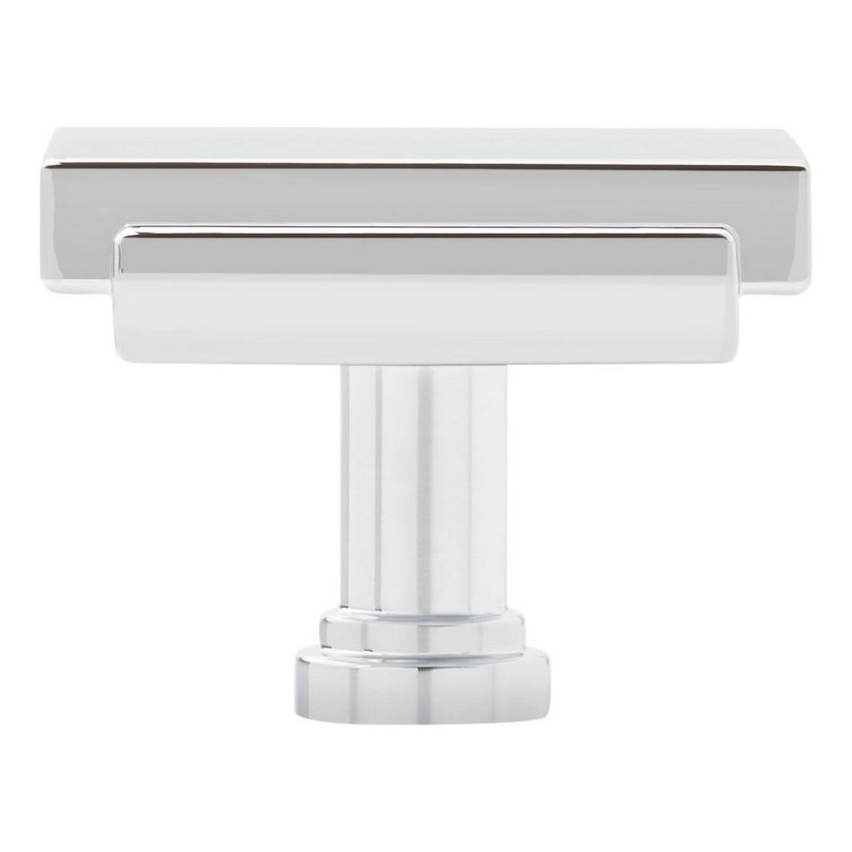 1-1/4" Gilderoy Rectangle Cabinet Knob - Polished Chrome, , large image number 2