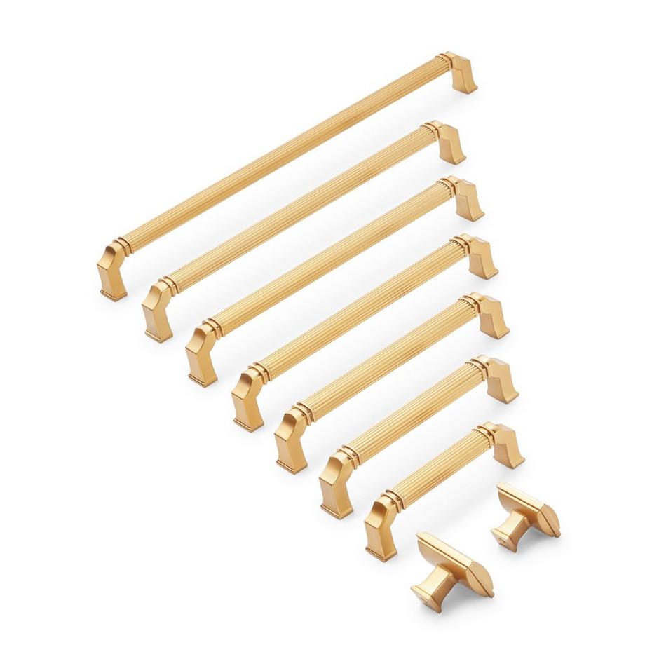10-1/16" Inigo Oversized Cabinet Pull - Brushed Gold, , large image number 1