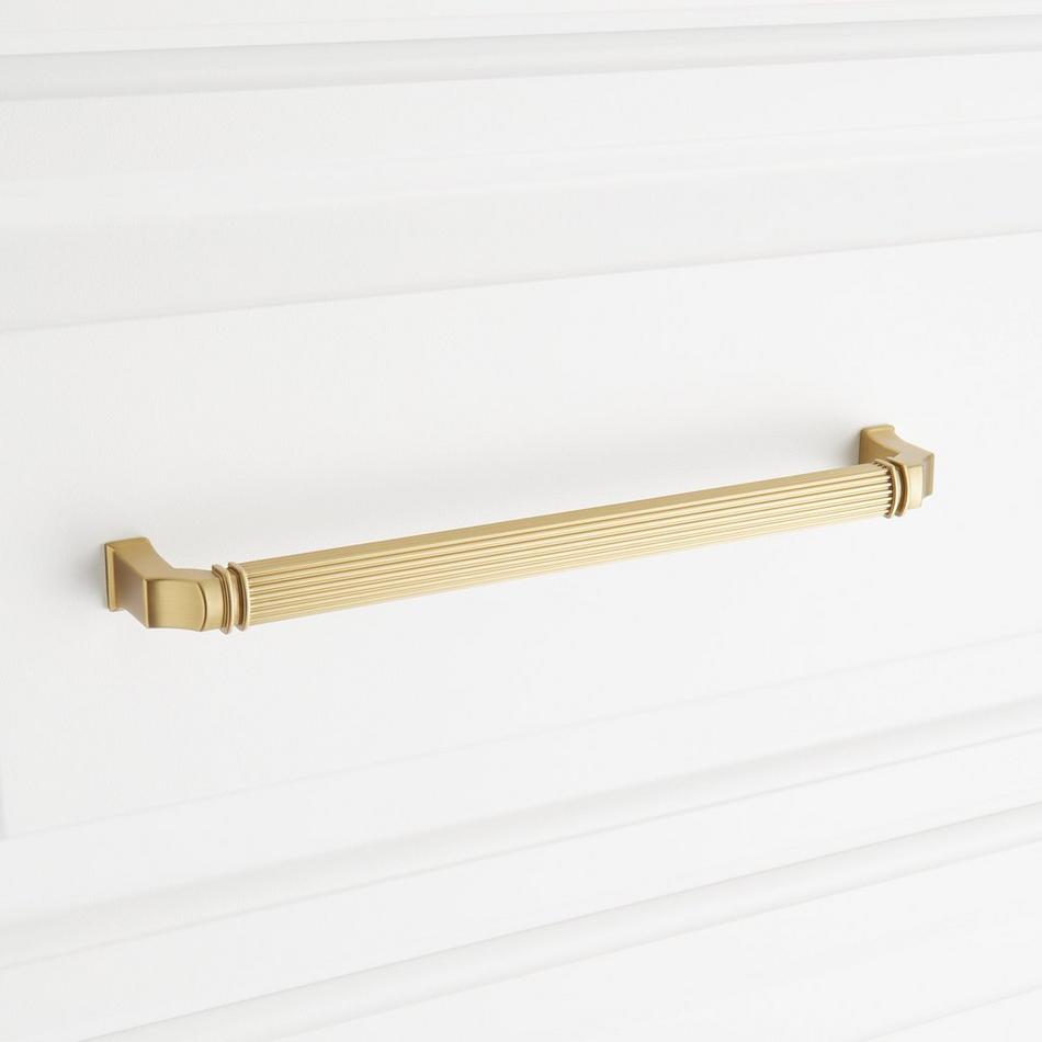 8-13/16" Inigo Oversized Cabinet Pull - Golden Champagne, , large image number 3