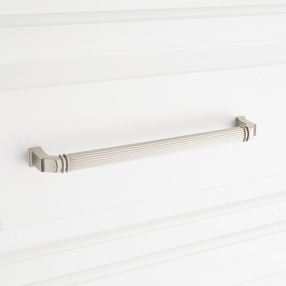 8-13/16" Inigo Oversized Cabinet Pull - Satin Nickel, , large image number 3