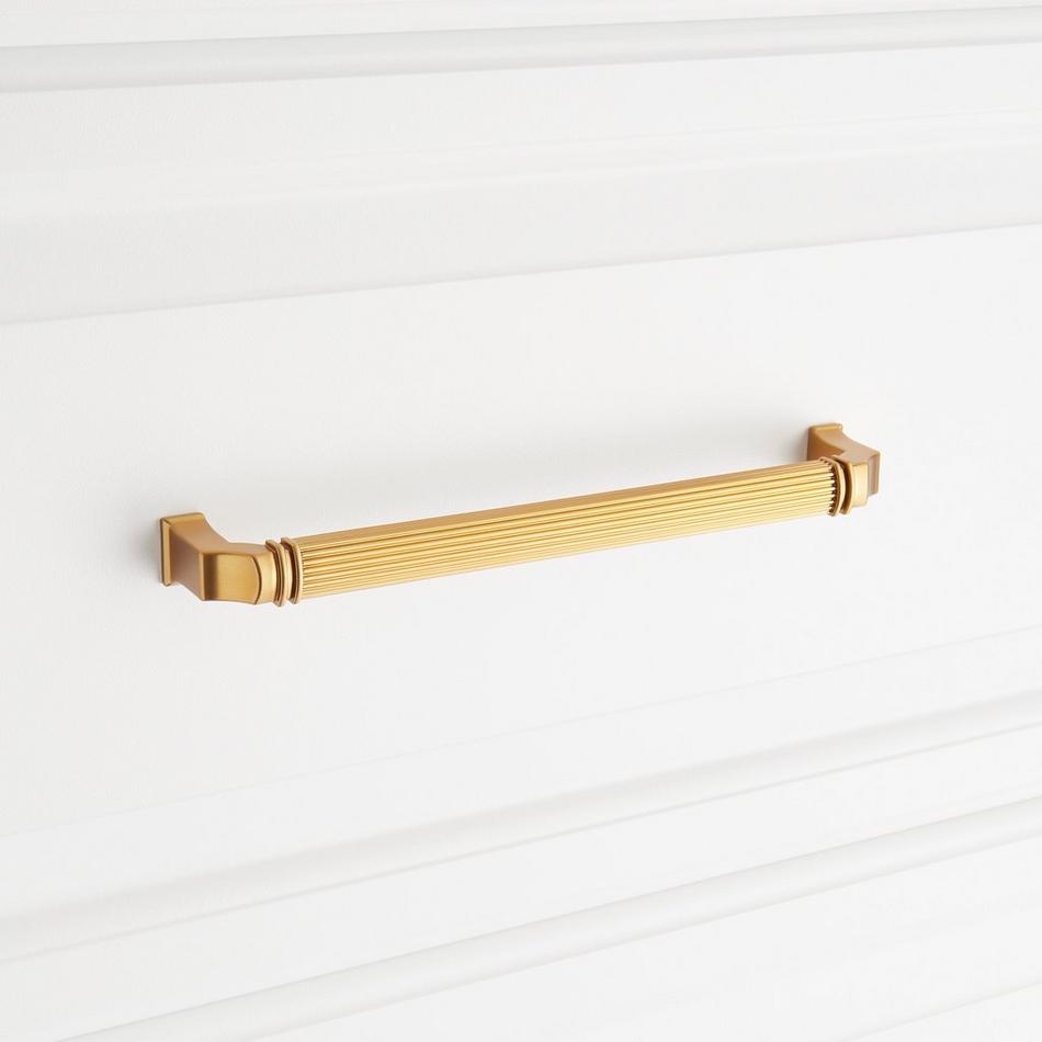 7-9/16" Inigo Cabinet Pull - Brushed Gold, , large image number 3