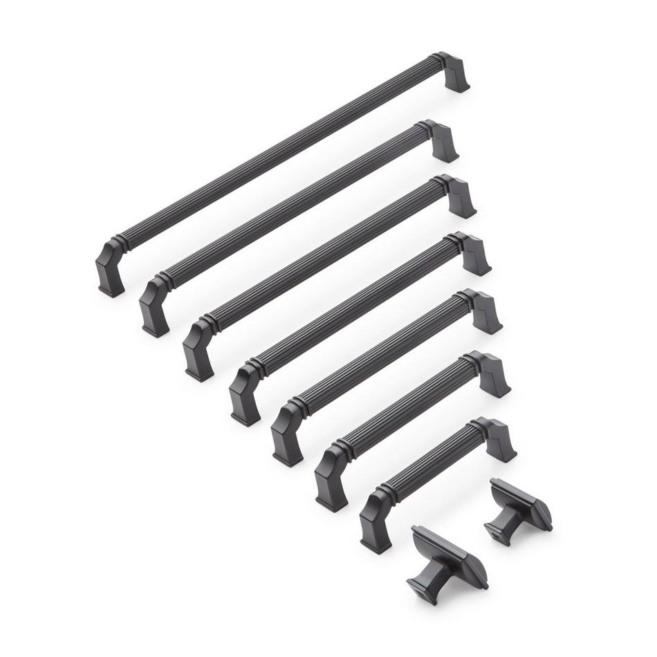 6-5/16" Inigo Cabinet Pull - Matte Black, , large image number 1