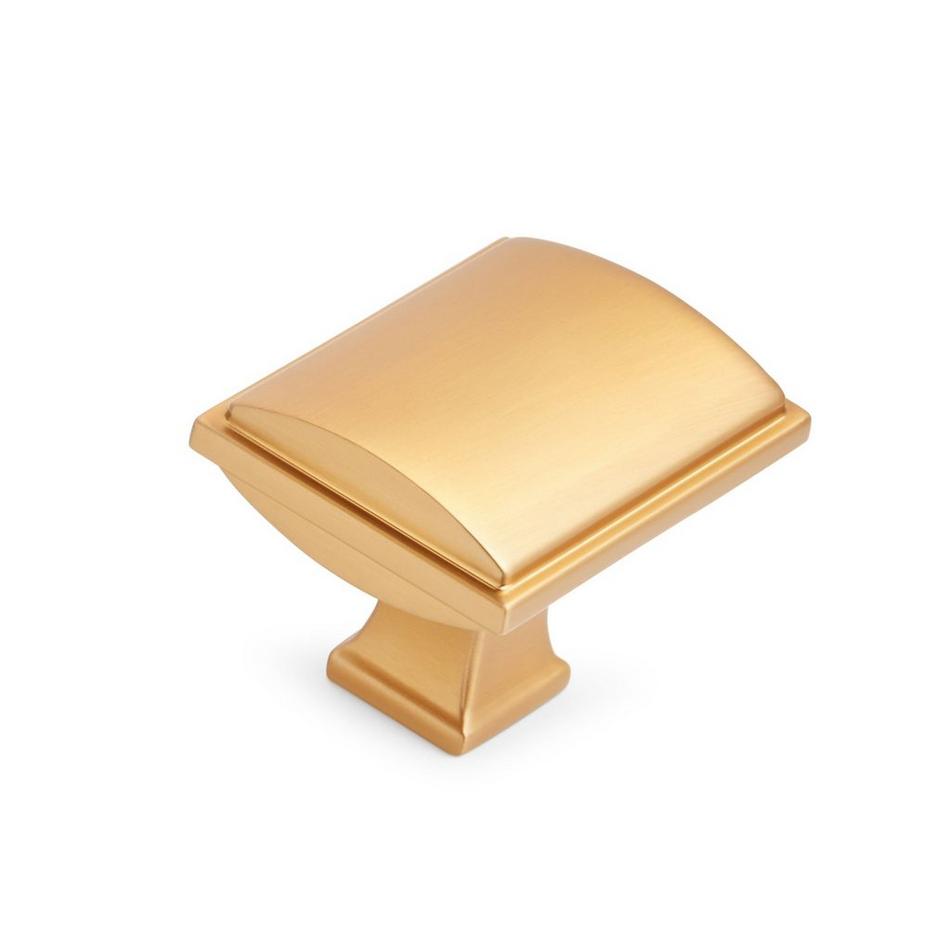 1-5/8" Inigo Rectangle Cabinet Knob - Brushed Gold, , large image number 0