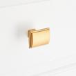 1-5/8" Inigo Rectangle Cabinet Knob - Brushed Gold, , large image number 3