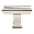 1-5/8" Inigo Rectangle Cabinet Knob - Polished Nickel, , large image number 2