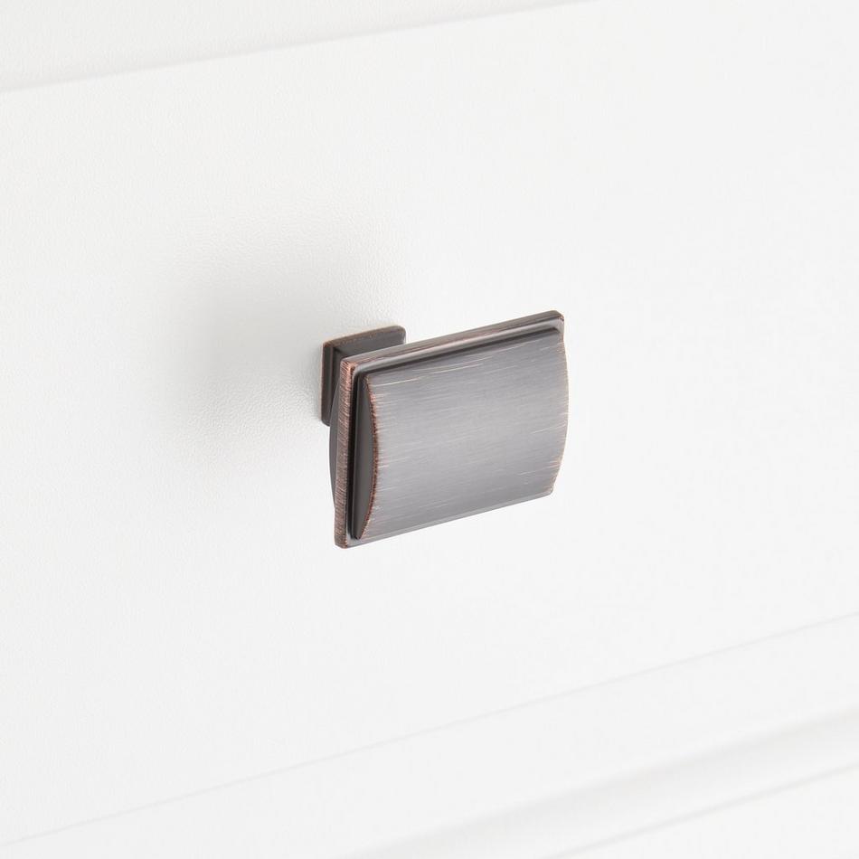 1-5/8" Inigo Rectangle Cabinet Knob - Oil Rubbed Bronze, , large image number 3