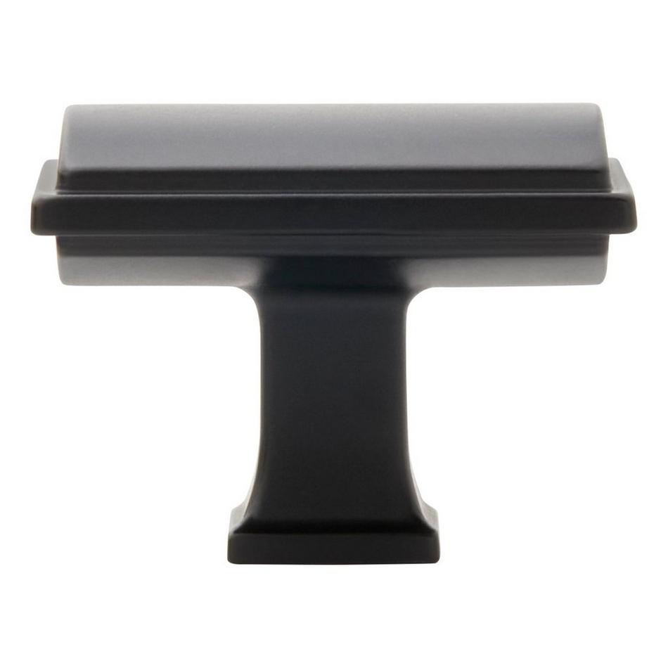 1-5/8" Inigo Rectangle Cabinet Knob - Matte Black, , large image number 2