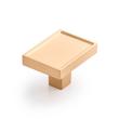 1-5/8" Matilde Rectangle Cabinet Knob - Brushed Gold, , large image number 0
