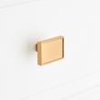 1-1/4" Matilde Rectangle Cabinet Knob - Brushed Gold, , large image number 3