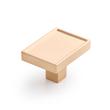 1-1/4" Matilde Rectangle Cabinet Knob - Champagne Bronze, , large image number 0