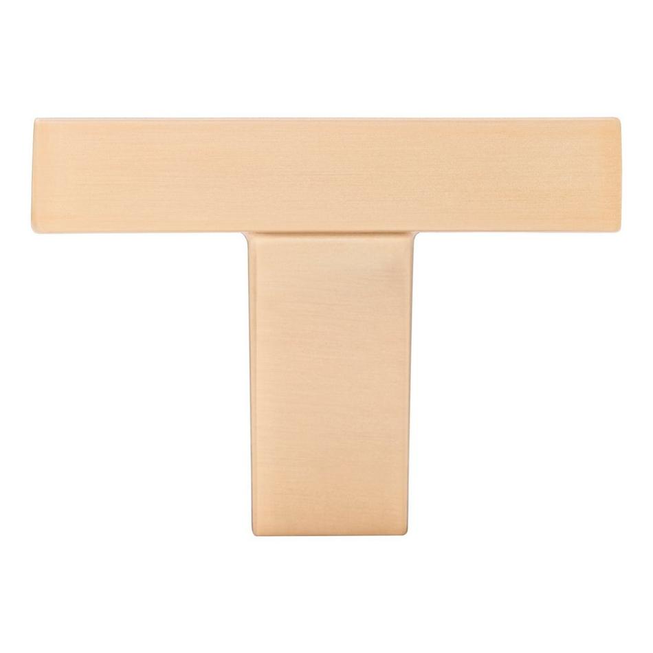 1-1/4" Matilde Rectangle Cabinet Knob - Champagne Bronze, , large image number 2