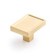 1-1/4" Matilde Rectangle Cabinet Knob - Golden Champagne, , large image number 0