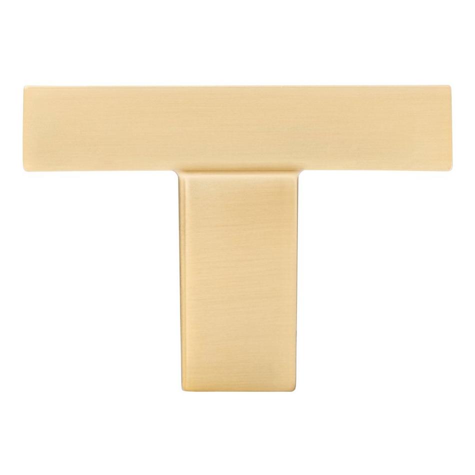 1-1/4" Matilde Rectangle Cabinet Knob - Golden Champagne, , large image number 2
