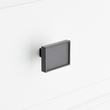 1-1/4" Matilde Rectangle Cabinet Knob - Matte Black, , large image number 3