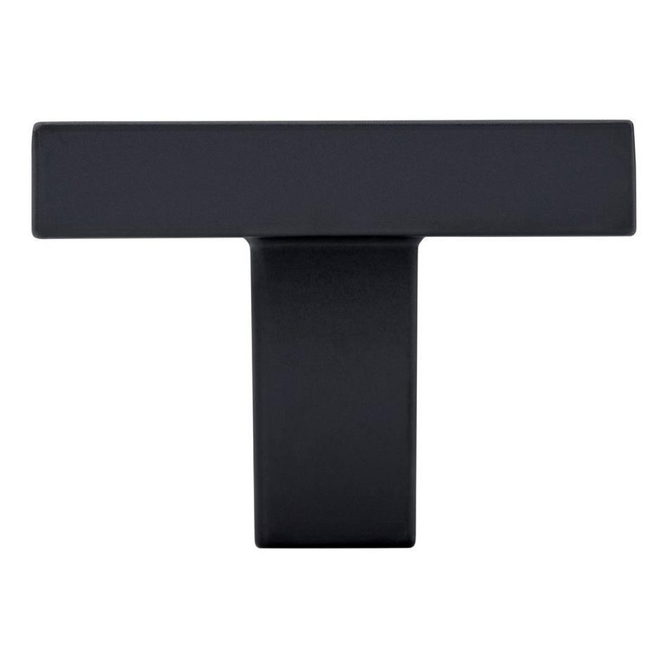 1-1/4" Matilde Rectangle Cabinet Knob - Matte Black, , large image number 2