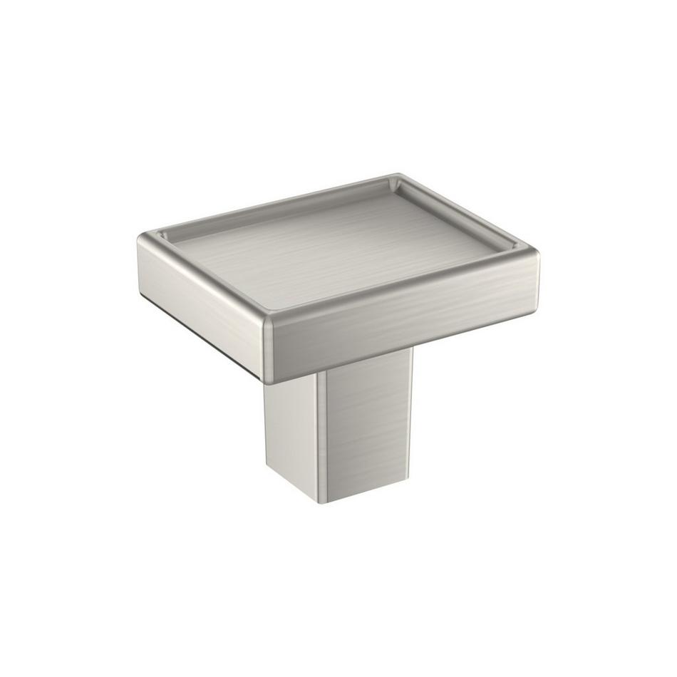 1-1/4" Matilde Rectangle Cabinet Knob - Satin Nickel, , large image number 0