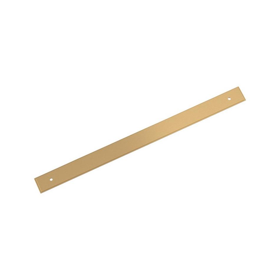 12-5/8" Traditional Oversized Cabinet Pull Backplate - Champagne Bronze, , large image number 0