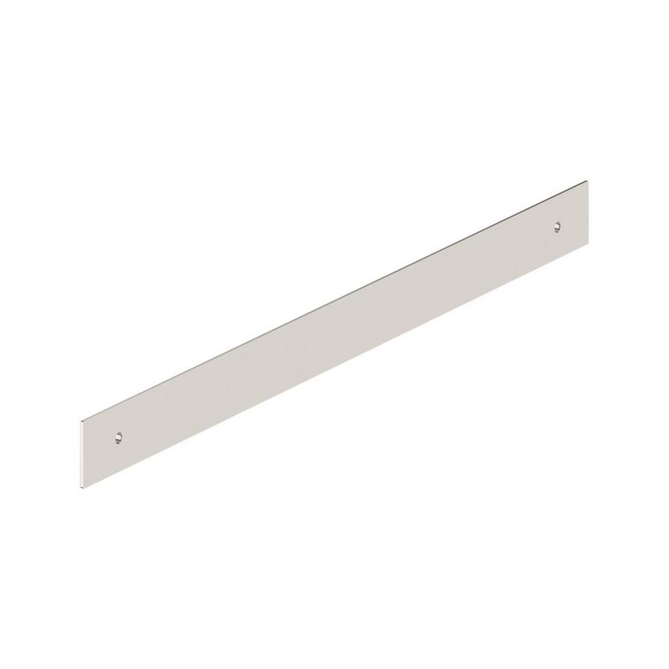 12-5/8" Traditional Oversized Cabinet Pull Backplate - Polished Nickel, , large image number 2