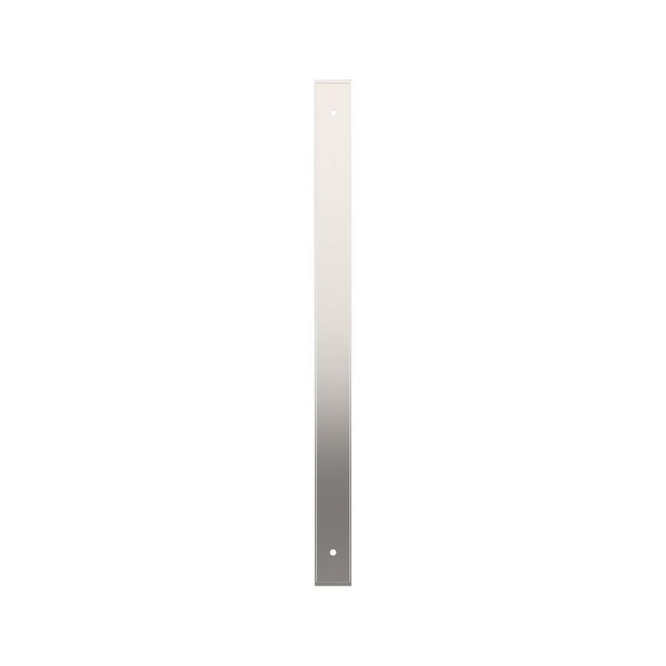 12-5/8" Traditional Oversized Cabinet Pull Backplate - Polished Nickel, , large image number 1