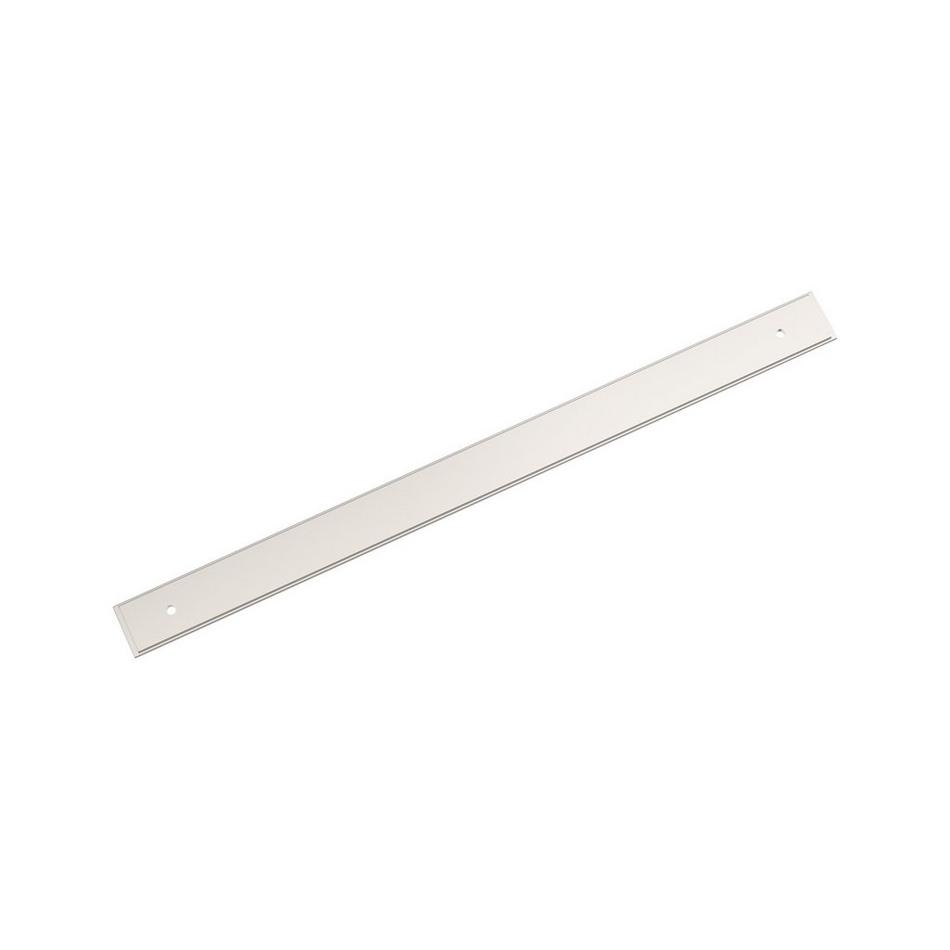 12-5/8" Traditional Oversized Cabinet Pull Backplate - Polished Nickel, , large image number 0